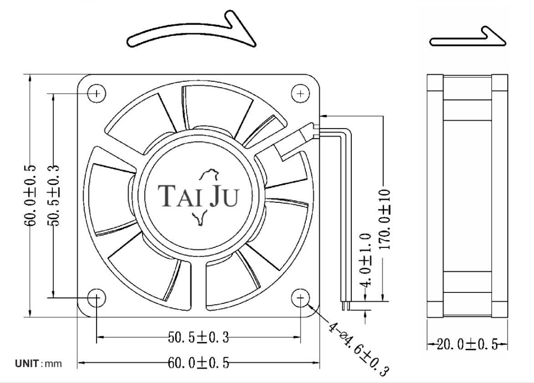 SJ6020 直流風扇 — 1