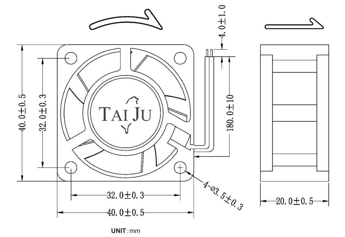 SJ4020 直流風扇 — 1