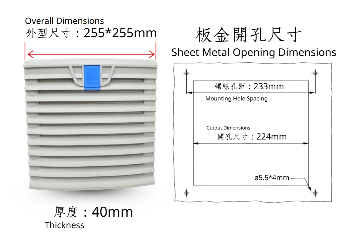TJ-805 通風百頁窗 — 1